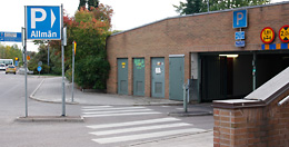 Parkering Bergskolan Åhlénsgaraget Falun
